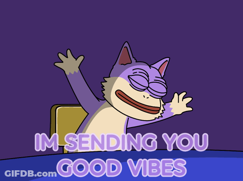 Cat Sending You Good Vibes GIF