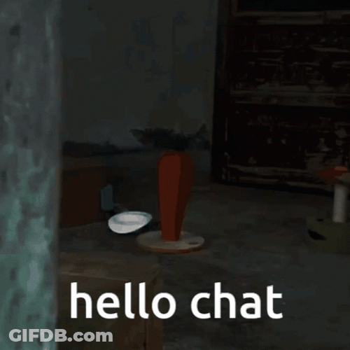 Cat Sneaky Hello Chat GIF