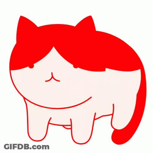 Cat Spinning Fluffy And Colorful GIF