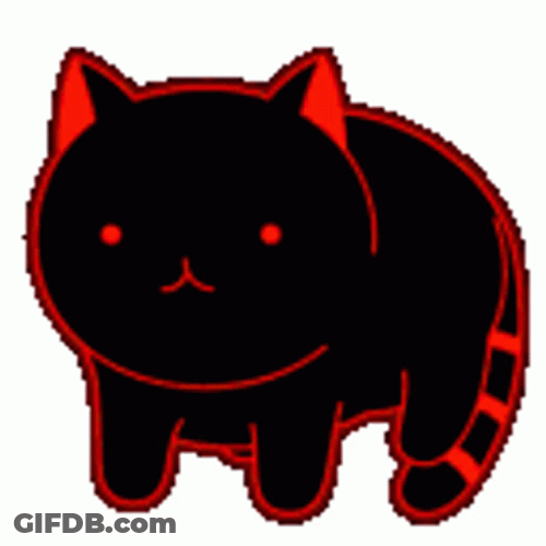 Cat Spinning Rainbow Colors GIF