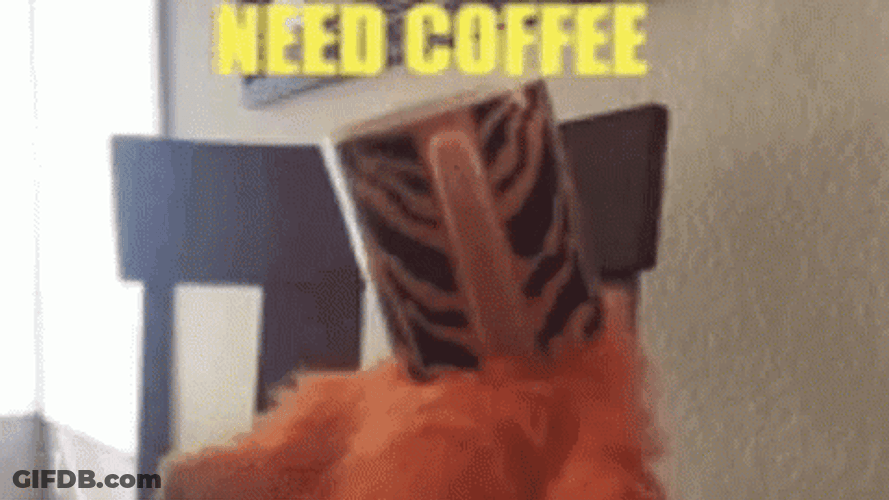 Cat Stuck In A Mug Need Coffee GIF