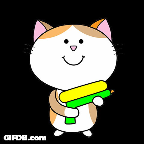 Cat สุขนันต วน สงกรานต์ GIF