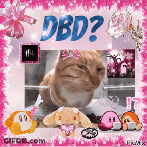 Cat Surrounded By Stuffed Animals Dbd GIF