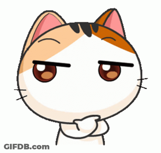 Cat Thinking Mmm GIF