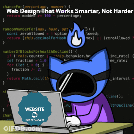 Cat Using Laptop Web Design That Works Smarter Not Harder GIF