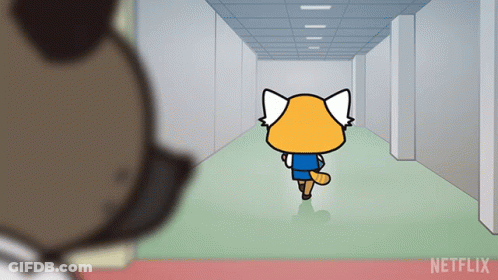 Cat Walking Down Hallway With Netflix Logo GIF