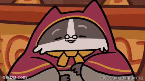 Cat Wearing Glasses And Red Cape Youtube.com/terminalmontage GIF