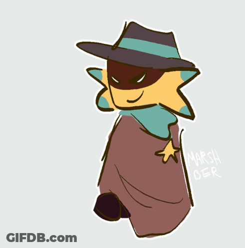 Cat Wearing Hat And Cape Marsh Ger GIF