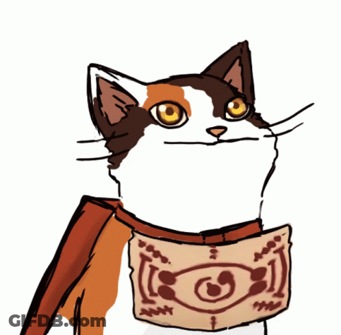 Cat Wearing Scarf GIF