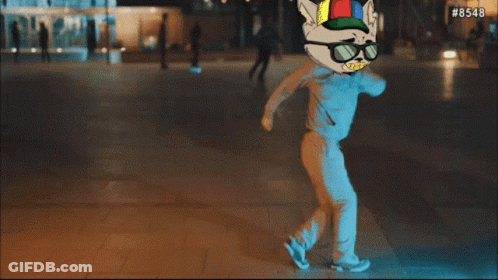 Cat Wearing Sunglasses And Hat #8548 GIF