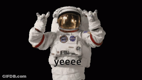 Cat Wearing Sunglasses Floating In Space Easy Golf GIF