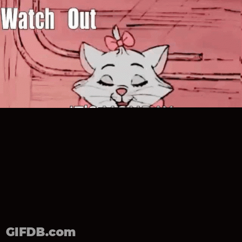 Cat With Bow Saying Watch Out Monday GIF