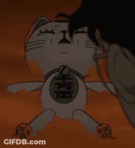Cat With Chinese Writing On Chest GIF