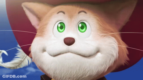 Cat With Green Eyes And Hat GIF