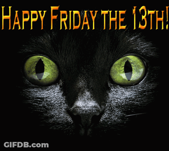 Cat With Green Eyes Friday The 13Th GIF