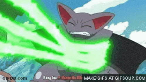 Cat With Green Smoke GIF