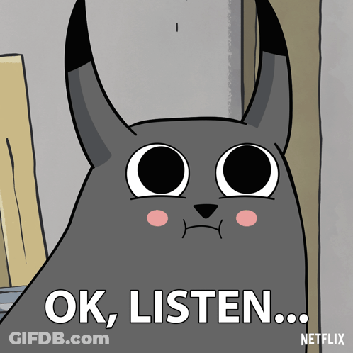 Cat With Horns Saying Ok Listen GIF