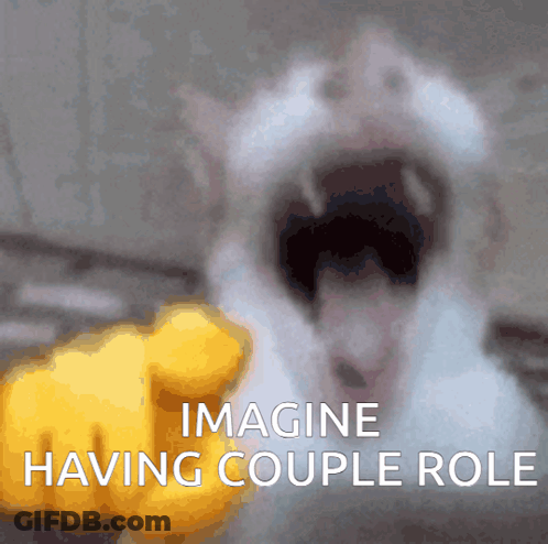 Cat With Mouth Wide Open Imagine Having Couple Role GIF