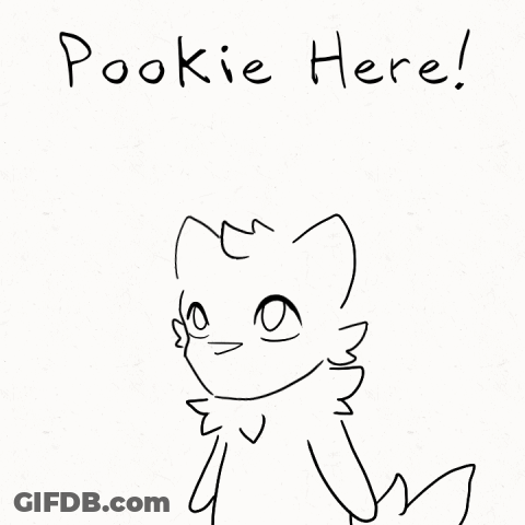 Cat With Pookie Here Text GIF