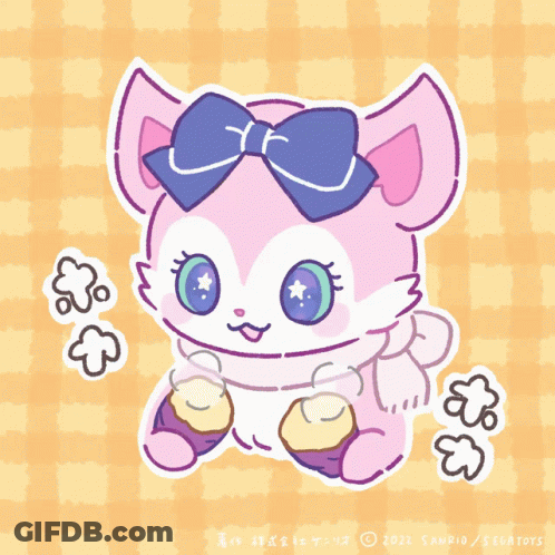 Cat With Purple Bow 2021 GIF