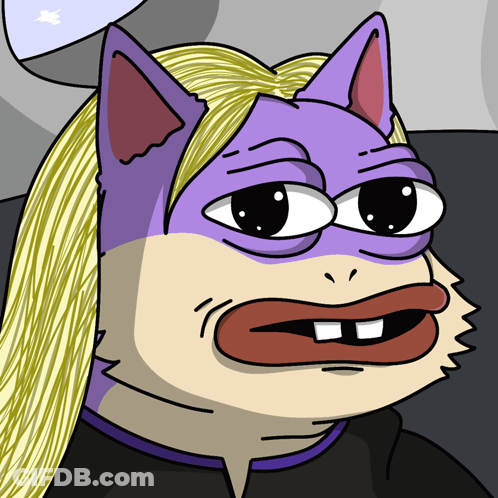 Cat With Purple Mask GIF
