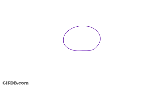 Cat With Purple Tail And Fangs GIF