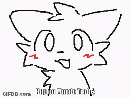 Cat With Red Eyes Hop On Mundo Troll 2 GIF