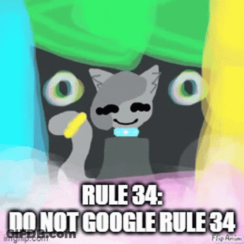 Cat With Text Rule 34 Do Not Google GIF