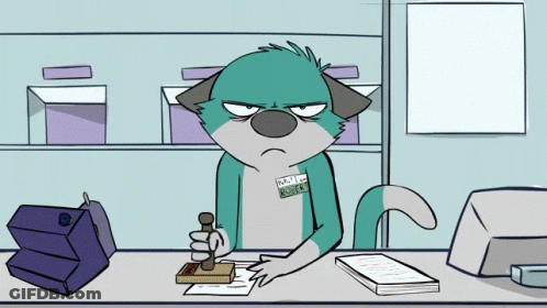Cat With Who I Am Name Tag GIF