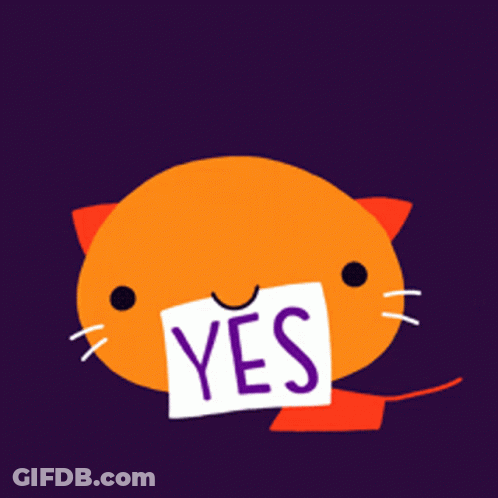 Cat With Yes Sign In Front Of Mouth GIF