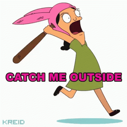 Catch Me Outside How Bout That Bat Chase GIF