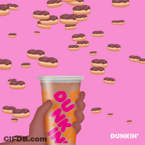 Catching Chocolate Flavor Of Dunkin Donuts GIF