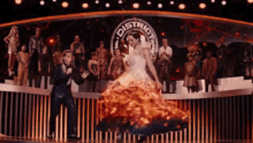 Catching Fire Dress May The Odds Be Ever In Your Favor GIF