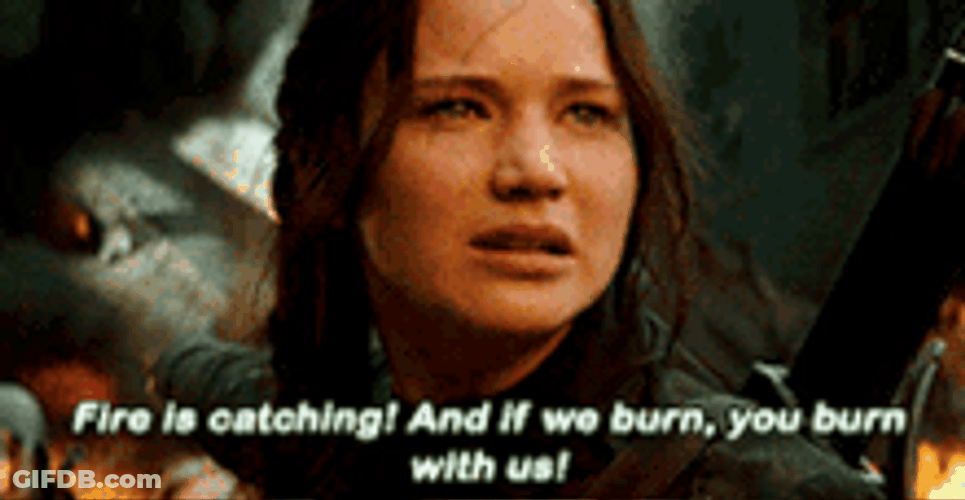 Catching Fire Katniss May The Odds Be Ever In Your Favor GIF