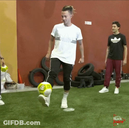 Catching Soccer Tricks GIF