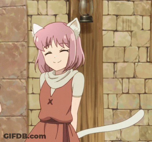 Catgirl Cute Tail Anime GIF