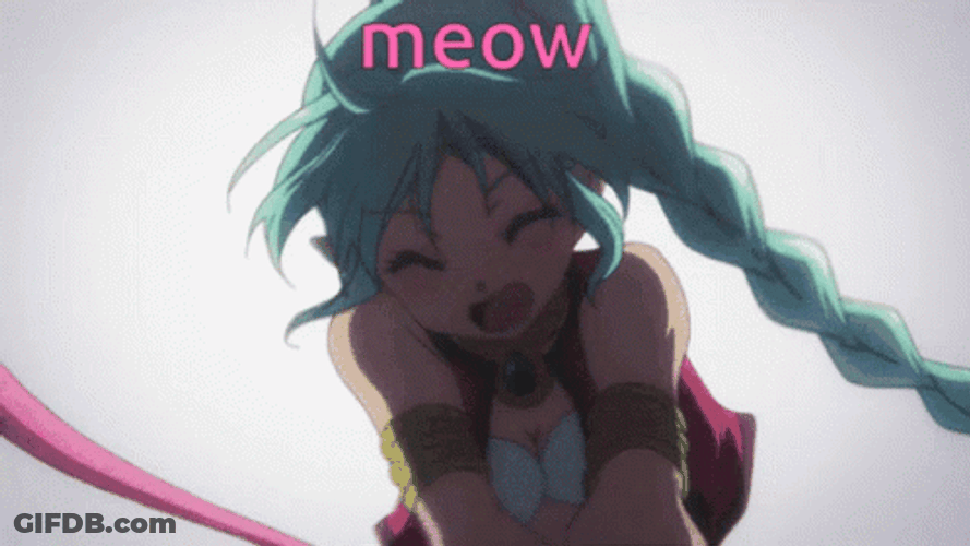 Catgirl Meow Ruru Animation GIF