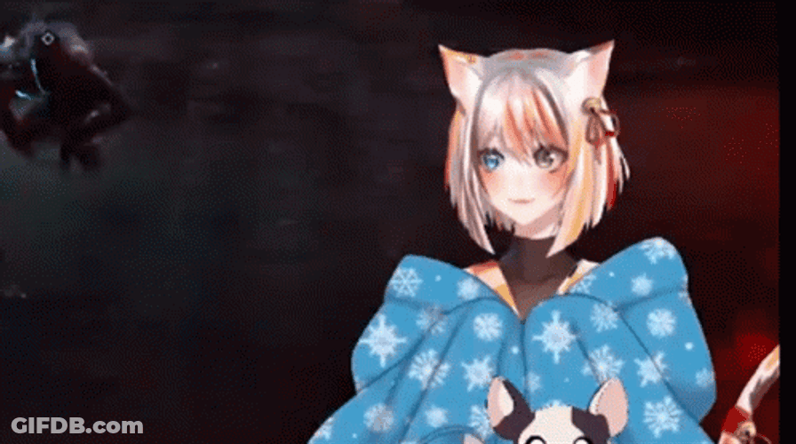 Catgirl Nebi Neko Anime GIF