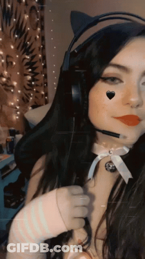 Catgirl Online Streamer GIF