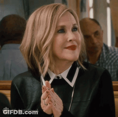 Catherine O'Hara Is Feeling Uncomfortable GIF