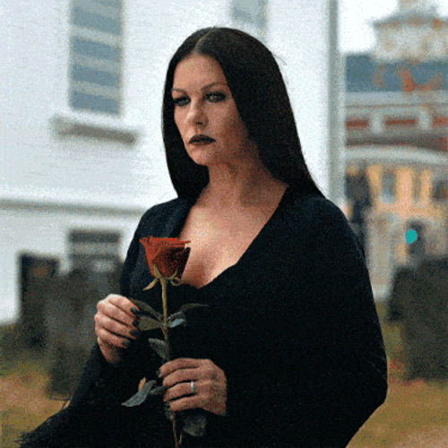 Catherine Zeta Jones Morticia Addams GIF