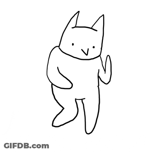 Catjam Cartoon Cat Dancing Mobile Drawing GIF
