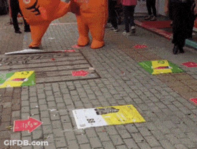 Cats Mascot Fight Dance GIF