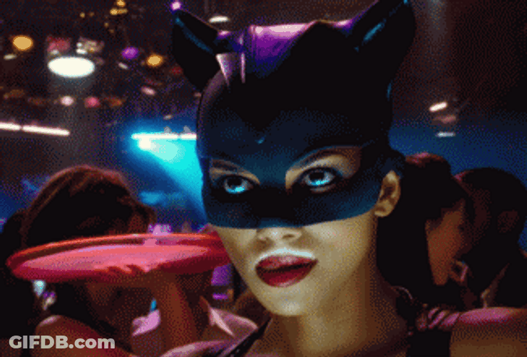 Catwoman Licking Lips GIF