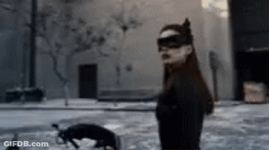 Catwoman Roaming Outside GIF