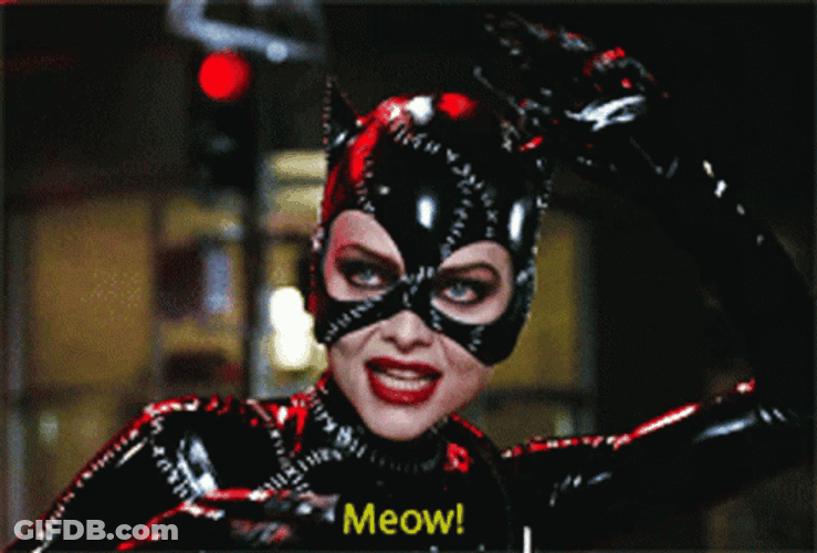 Catwoman Saying Moew GIF