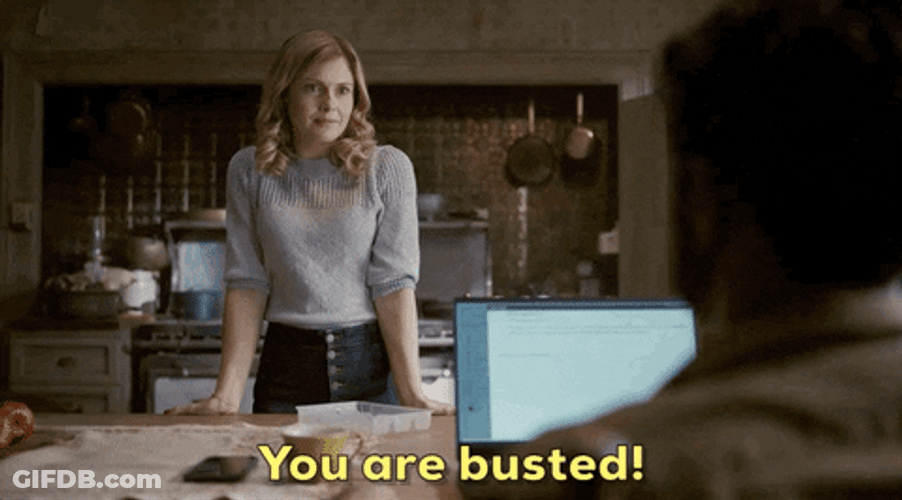 Caught Ghosts Rose McIver You Are Busted GIF
