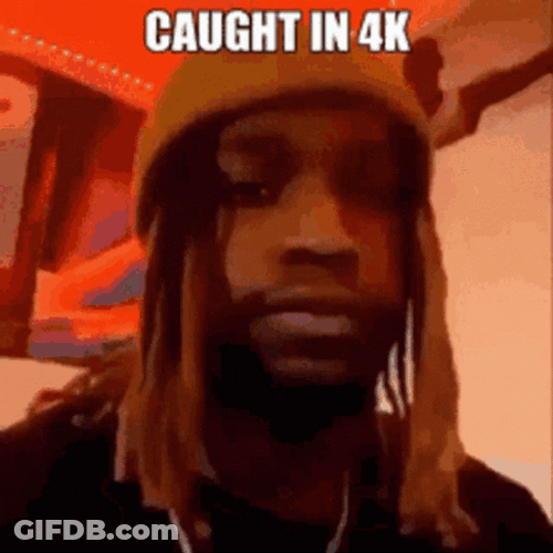 Caught In 4K Black Man Taking Picture GIF