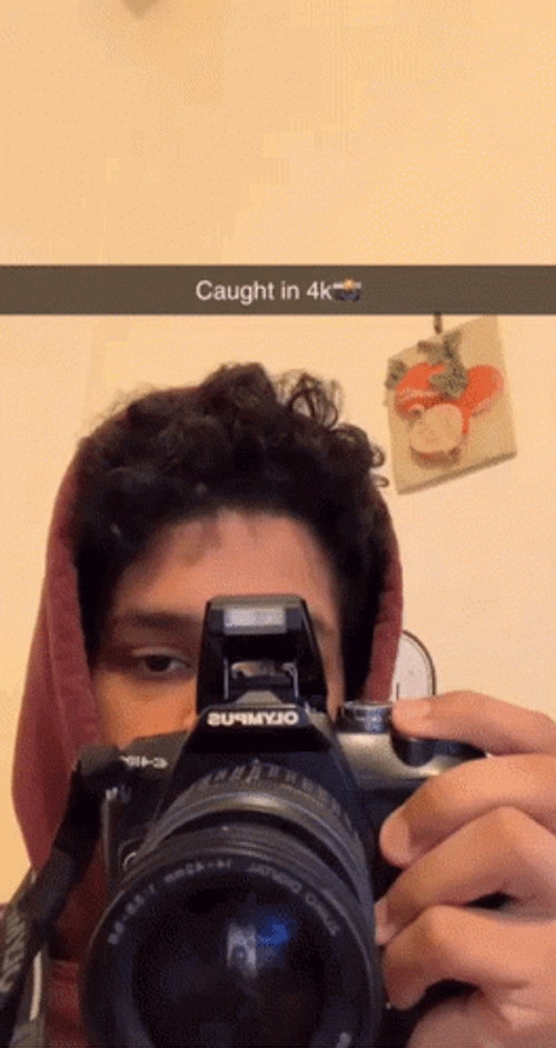 Caught In 4K Flashing Camera GIF