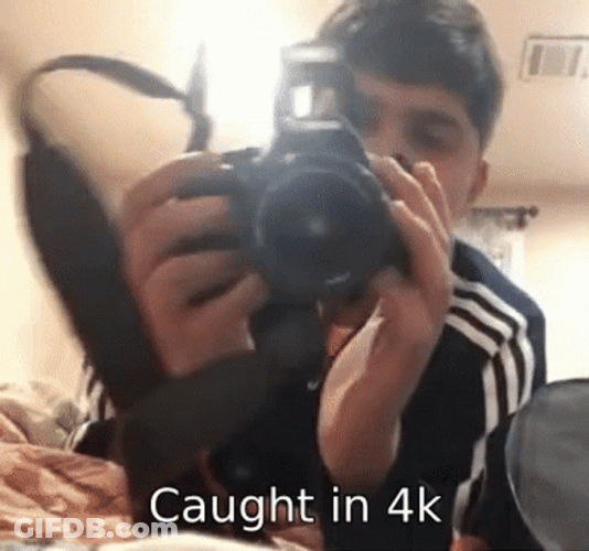 Caught In 4K Neel Flashing Camera GIF